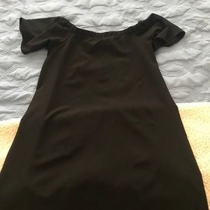 Black off the shoulder dress